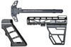 AR15 Skeletonized Pistol Arm Brace, Black Anodized Aluminum