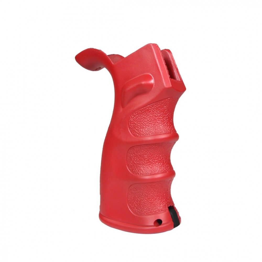 AR-15/AR-10 Red Cerakote Beavertail Pistol Grip