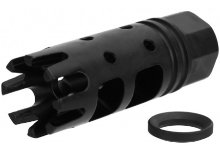 1/2x28 Black Nitride Crown Muzzle Brake