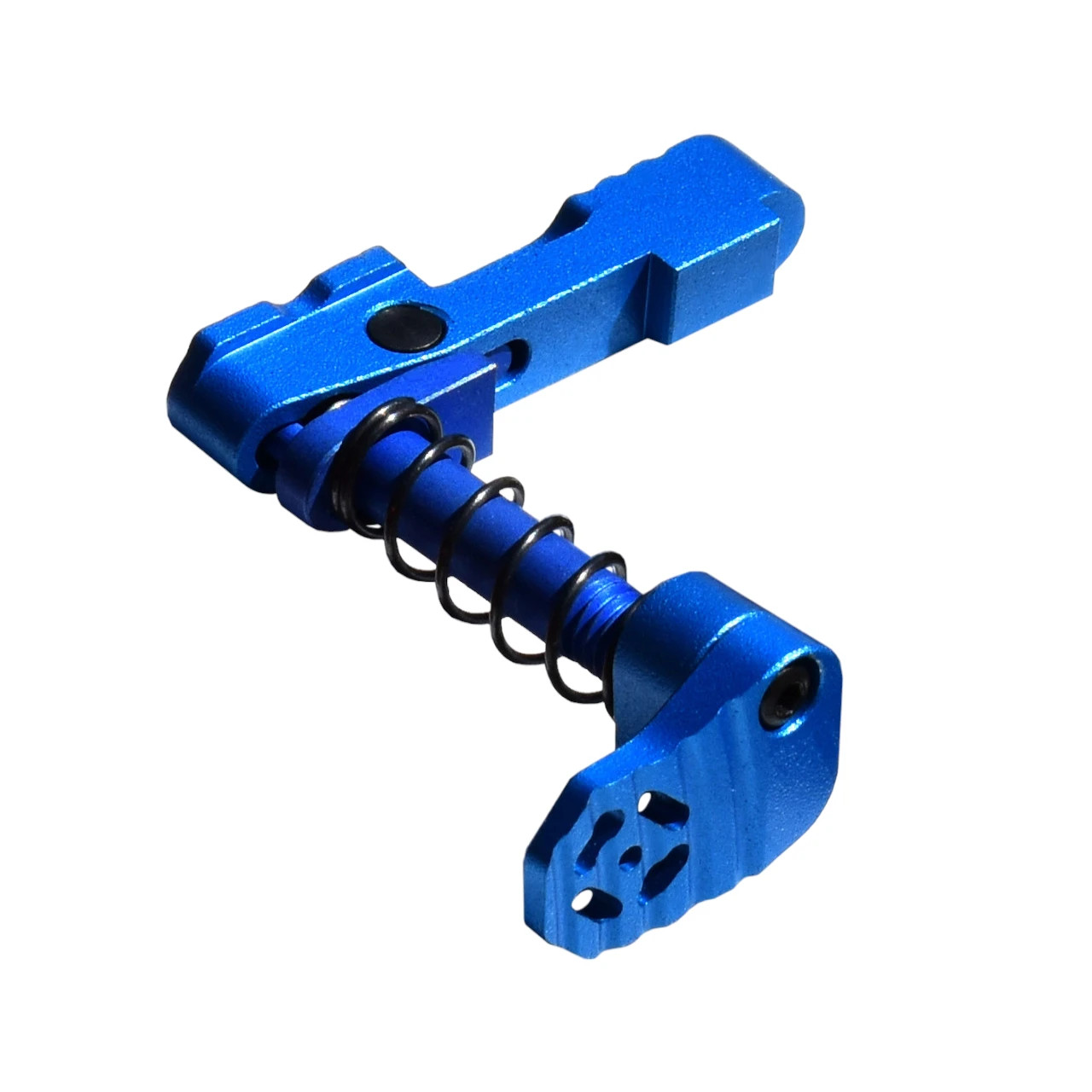 AR-15 Blue Ambidextrous Extended Modular Magazine Catch Release