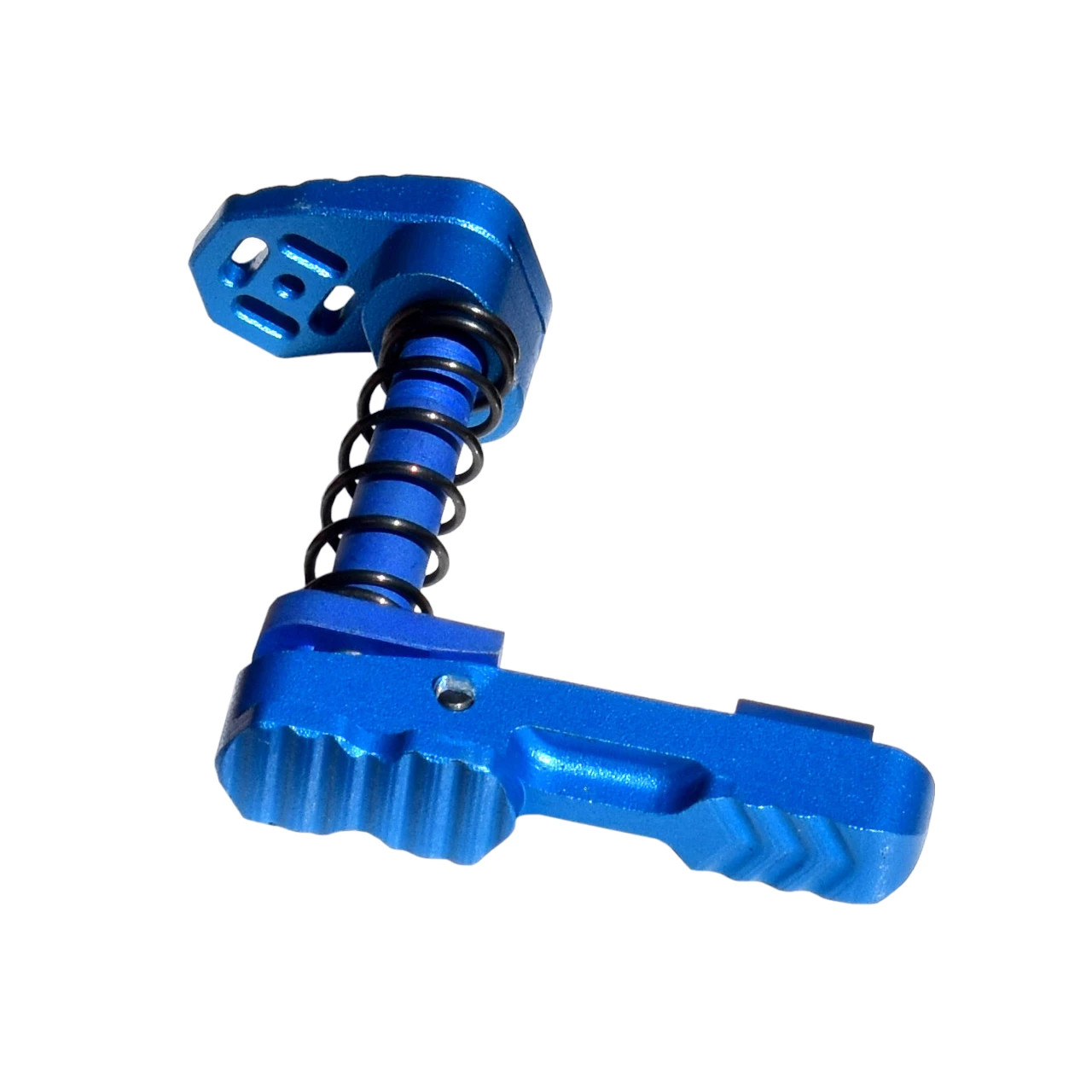 AR-15 Blue Ambidextrous Extended Modular Magazine Catch Release