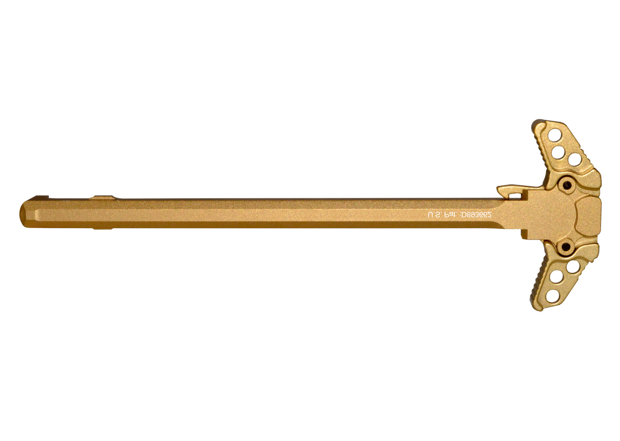 A1Armory AR-10 Gold Holy Ambidextrous Charging Handle