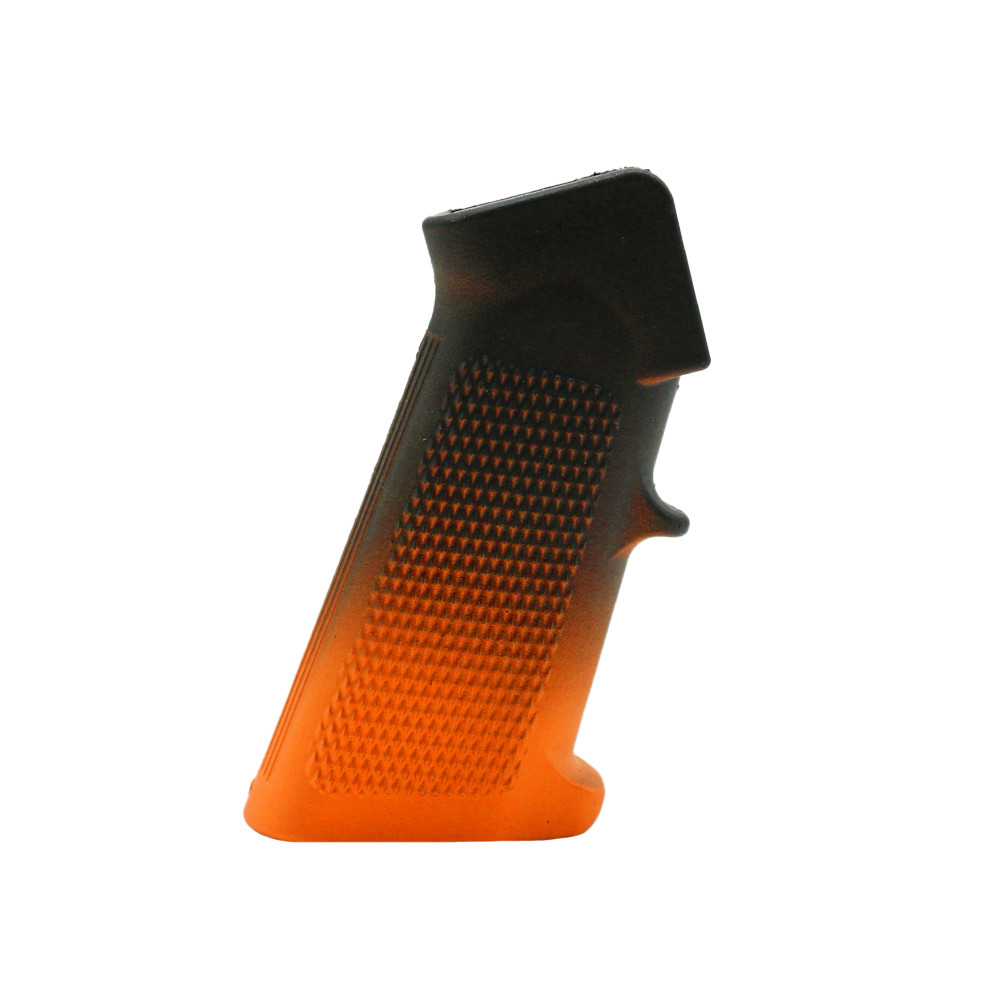 AR-15 Black/Hunter Orange Cerakote Gradient A2 Grip