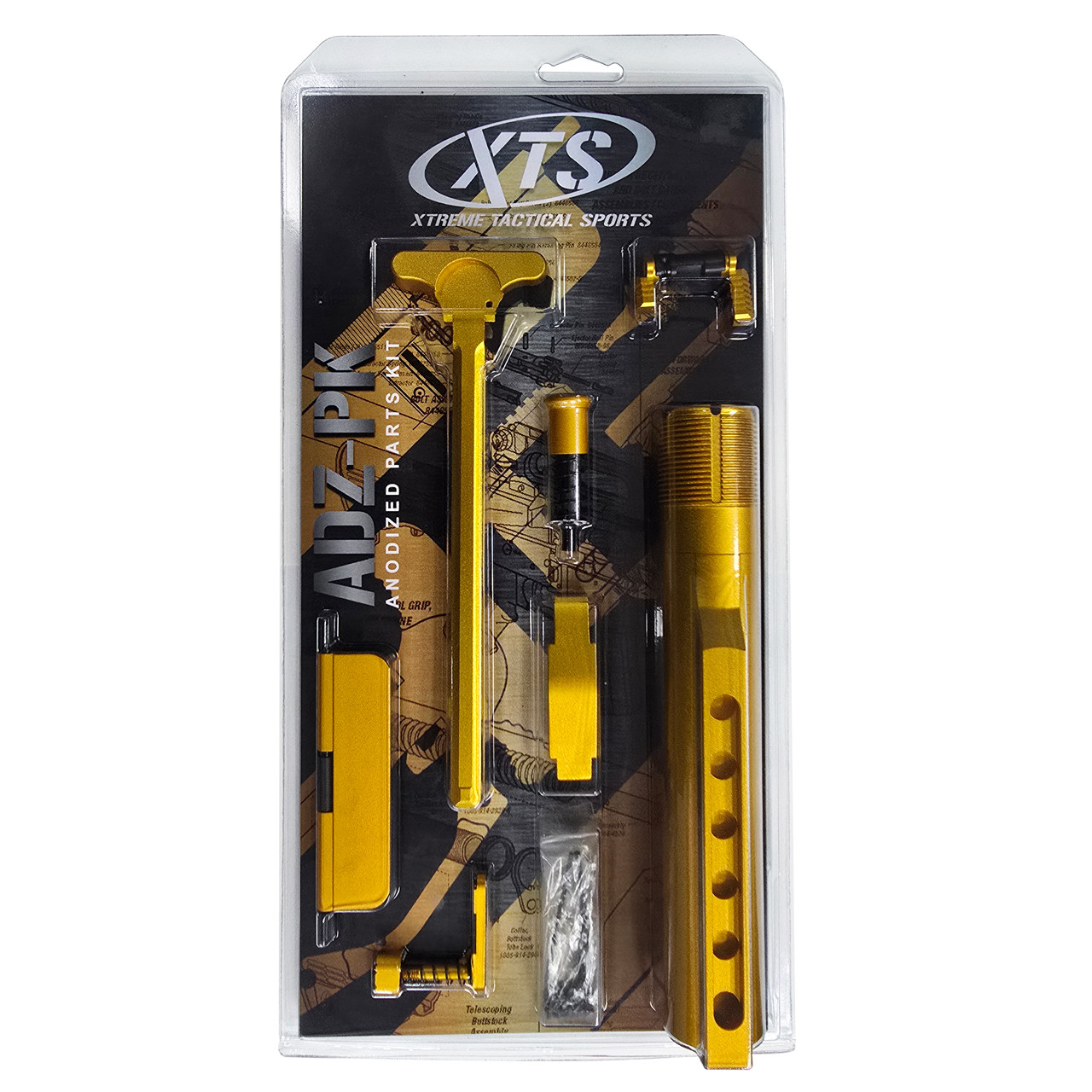 AR15 XTS-Anodized Gold Parts Kit