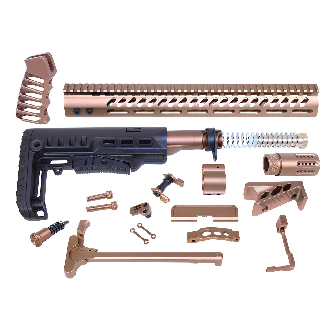 Guntec AR-15 Anodized Ultimate Bronze Rifle Kit