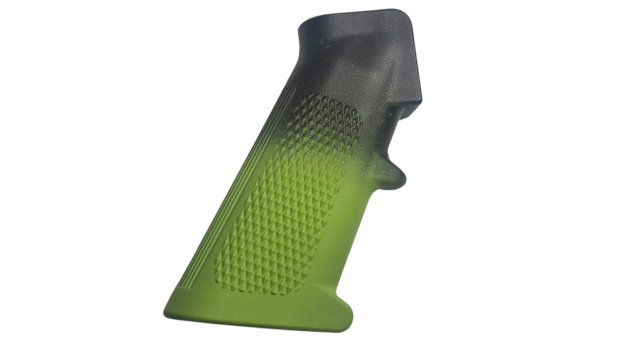 AR-15 Zombie Green Cerakote Gradient A2 Grip