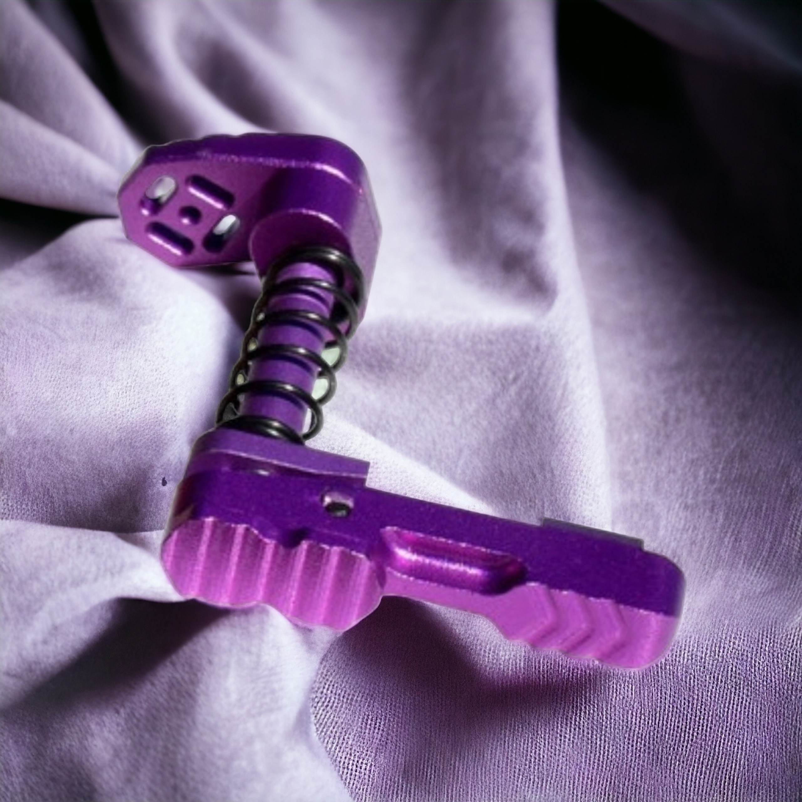 AR-15 Purple Ambidextrous Extended Modular Magazine Catch Release