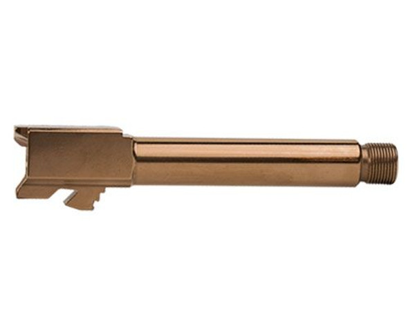 9mm Glock 19 Threaded Titanium Nitride Copper Finish
