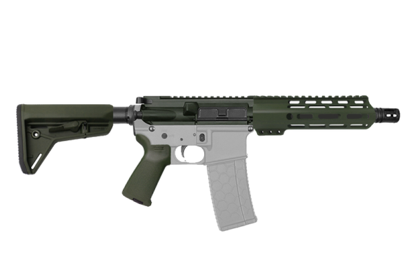 Tiger Rock AR15 5.56 NATO 7.5 OD Green Magpul Furniture pistol Kit