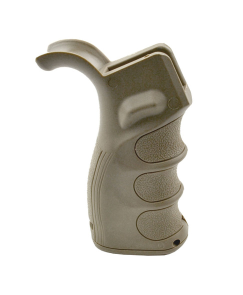 AR-15 Tan Beavertail Pistol Grip With Storage