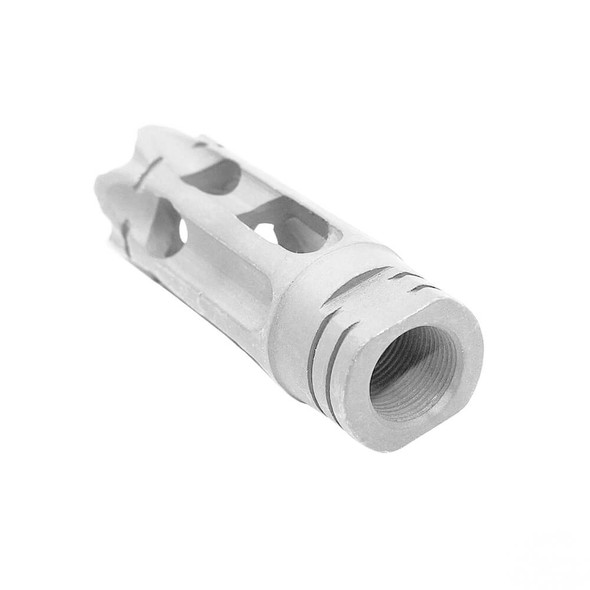 AR-15 Arctic White Custom Ported Muzzle Brake