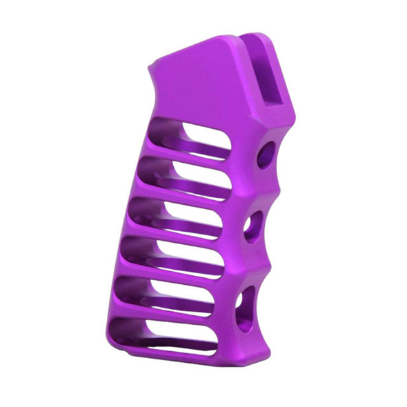 AR-15 Purple Ultralight Skeletonized Colored Pistol Grip