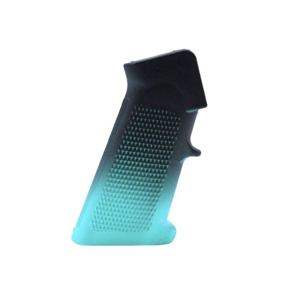 AR-15 Robins Egg BlueBlack Cerakote Gradient A2 Grip FIREARM PARTS