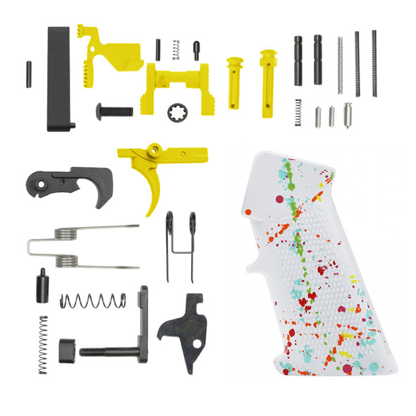 AR-15 Lemon Yellow Cerakote A2 Pistol Grip