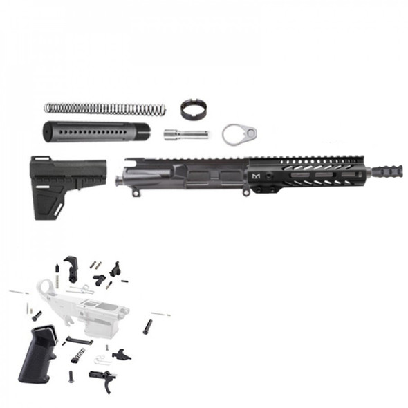 AR 9mm 7.5" Pistol Build Kit w Shockwave Blade