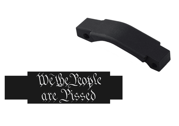 AR-15 We The People Are Pissed Engraved Trigger Guard