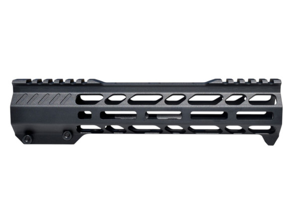 AR-15 9 Black Anodized MLOK Shark Hand Guard W Integrated Handstop