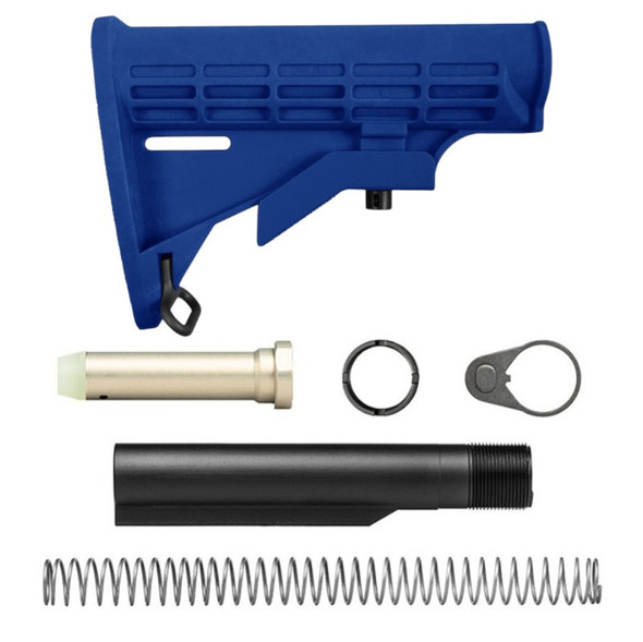 AR-15 Cerakote Blue Flame M4 Buttstock