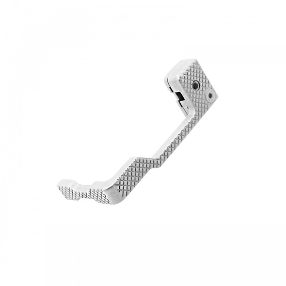 AR-15 Glacier Silver Extended Bolt Catch Bad Lever