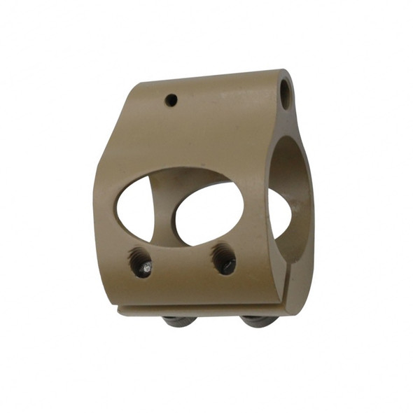 AR-15 Cerakote FDE Open Skeletonized .750 Gas Block