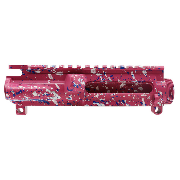 AR-15 Cerakote Splattered Pink Upper Receiver