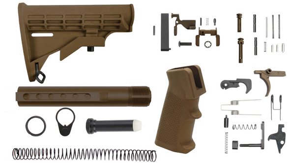 Burnt Bronze Cerakote Complete Enhanced Lower Parts Kit