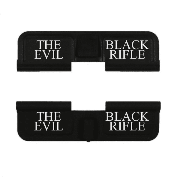 AR-15 Engraved Evil Black Rifle Ejection Port Dust Cover Assembly