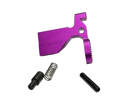 AR-15 Purple Anodized 4 Piece Bolt Catch Kit