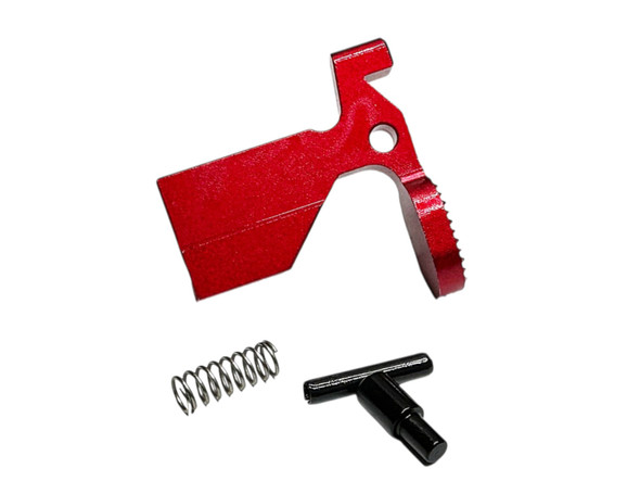 AR-15 Red Anodized 4 Piece Bolt Catch Kit