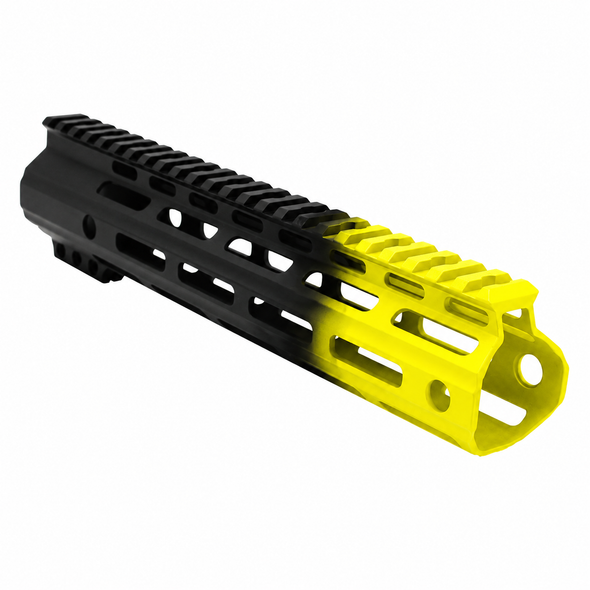 AR-15 10" Custom Lemon Zest Yellow Gradient MLOK Handguard