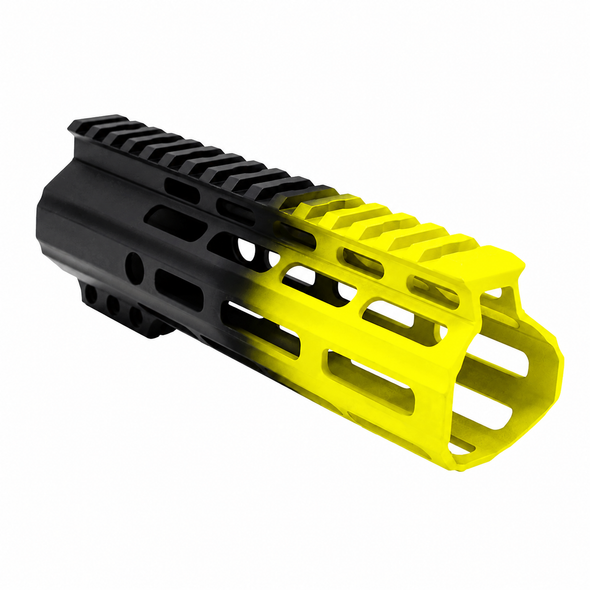 AR-15 7" Custom Lemon Zest Yellow Gradient Handguard