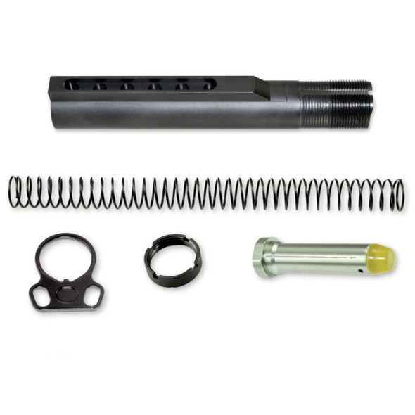 AR-15 Mil Spec Buffer Tube Kit w Dual Sling End Plate for fast sling attachment and release