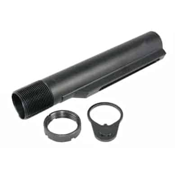 AR-15 Mil Spec Buffer Tube With End Plate And Castle Nut