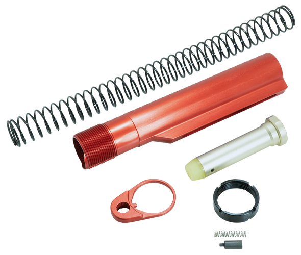 Timber Creek Outdoors AR-15 Red Anodized Buffer Tube Kit