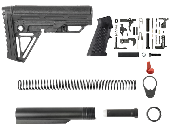 AR-15 Alpha Stock Standard Mil Spec Lower Parts Build Kit-A1Armory