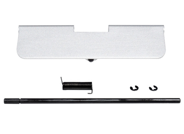 AR15 Silver Aluminum Ejection Port Dust Cover Assembly