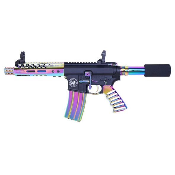 AR-15 Ultimate PVD Rainbow Chameleon Oil slick Finishing Pistol Firearm Kit