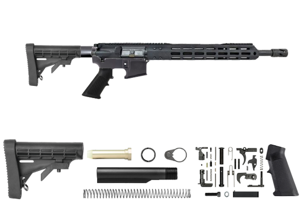 18inch .450 Bushmaster Heavy Barrel Complete Upper with lower parts build kit