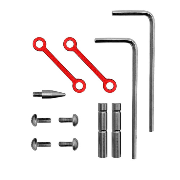 A1Armory AR-15 Anodized Red Anti-Rotation TriggerHammer Pin Set