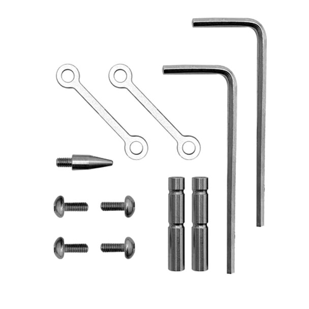 A1Armory AR-15 Anodized Silver Anti-Rotation TriggerHammer Pin Set