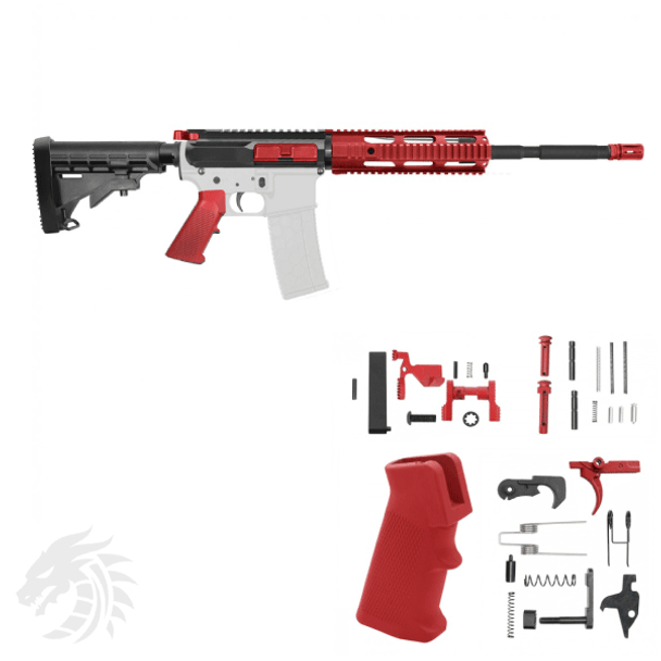 Tiger Rock AR-15 Enhanced Red Rifle Kit w 10 Handguard