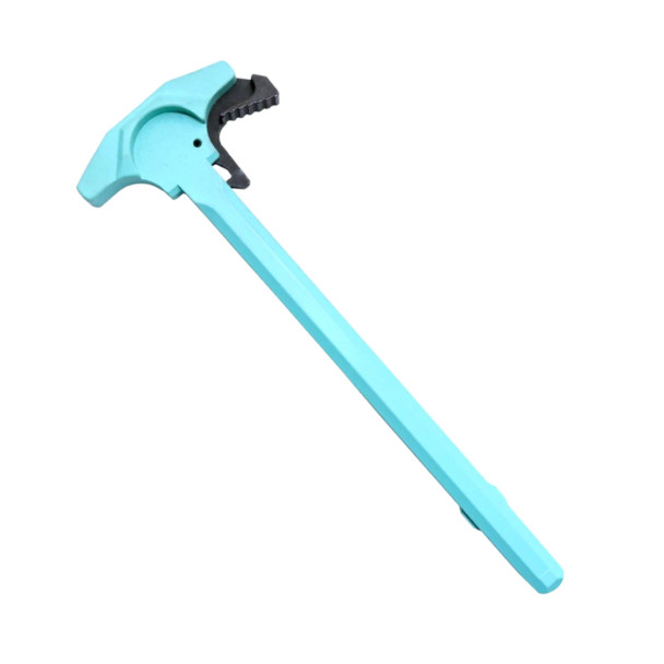 AR-15 Robins Egg Blue Tactical TALON Style Charging Handle w Oversized Latch