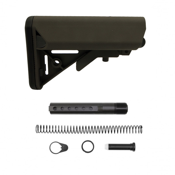 AR-15 Olive Drab Green ODG Cerakote Buffer Tube Kit w SOPMOD Stock