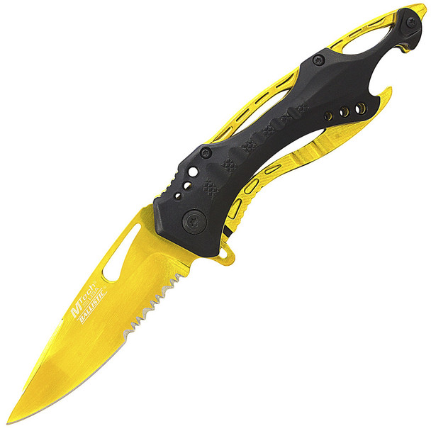 MTECH USA MT-A705BG GOLD SPRING ASSISTED FOLDING KNIFE MTECH USA MT-A705BG GOLD SPRING ASSISTED FOLDING KNIFE