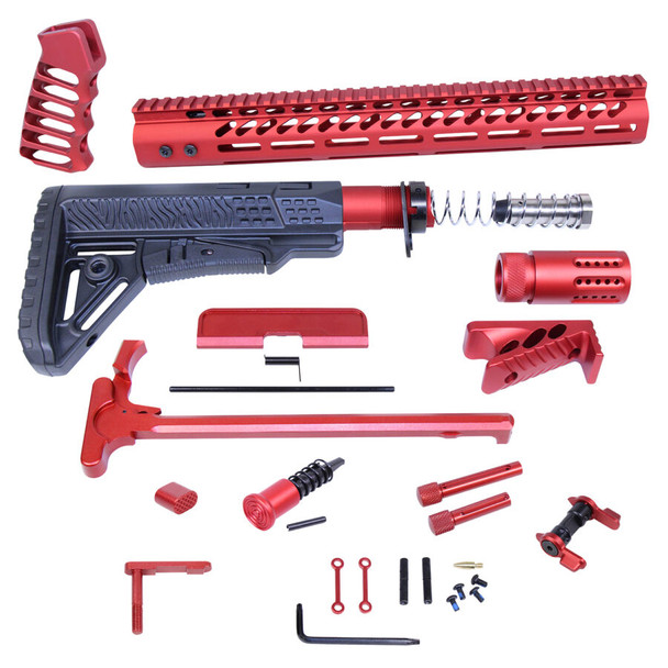 AR .308 Ultimate Anodized Red Rifle Kit