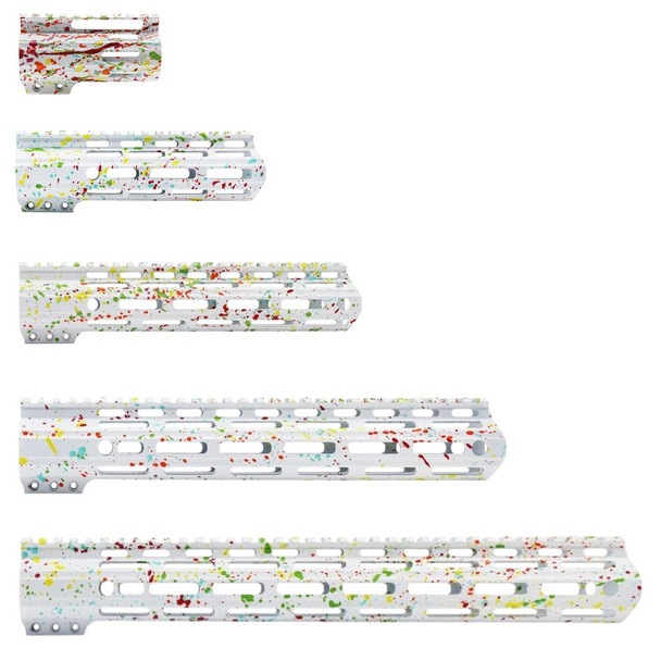 AR-15 Custom Cerakote Birthday Splatter Handguard