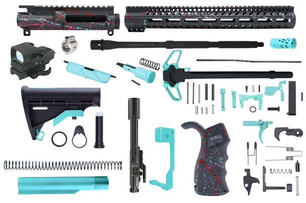 AR-15 5.56 Splatter X Ultimate Rifle Complete Build Kit