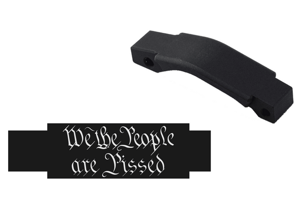AR-15 We The People Are Pissed Engraved Trigger Guard