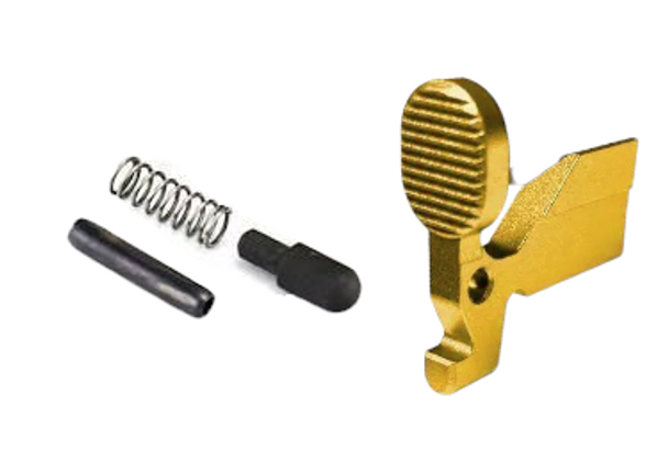 AR-15 Anodized Gold Bolt Catch Assembly