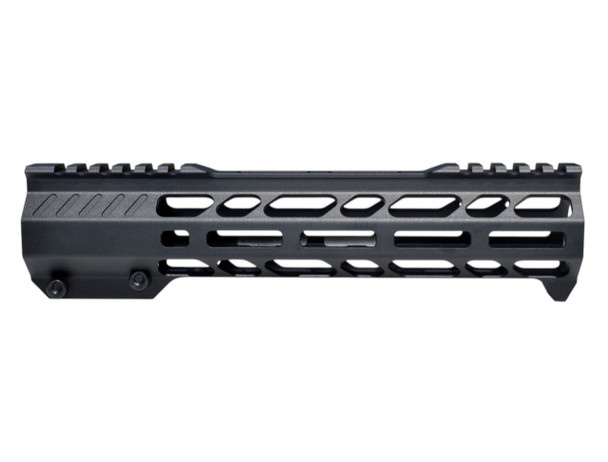 AR-15 9 Black Anodized MLOK Shark Hand Guard W Integrated Handstop